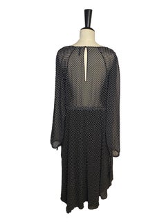 Loewe Polka Dot Sheer Dress Size 38.