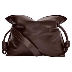 Borsa Loewe Puffer Flamenco in cioccolato fondente NWT