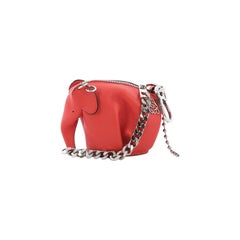 Loewe Punk Elephant Keychain Leather
