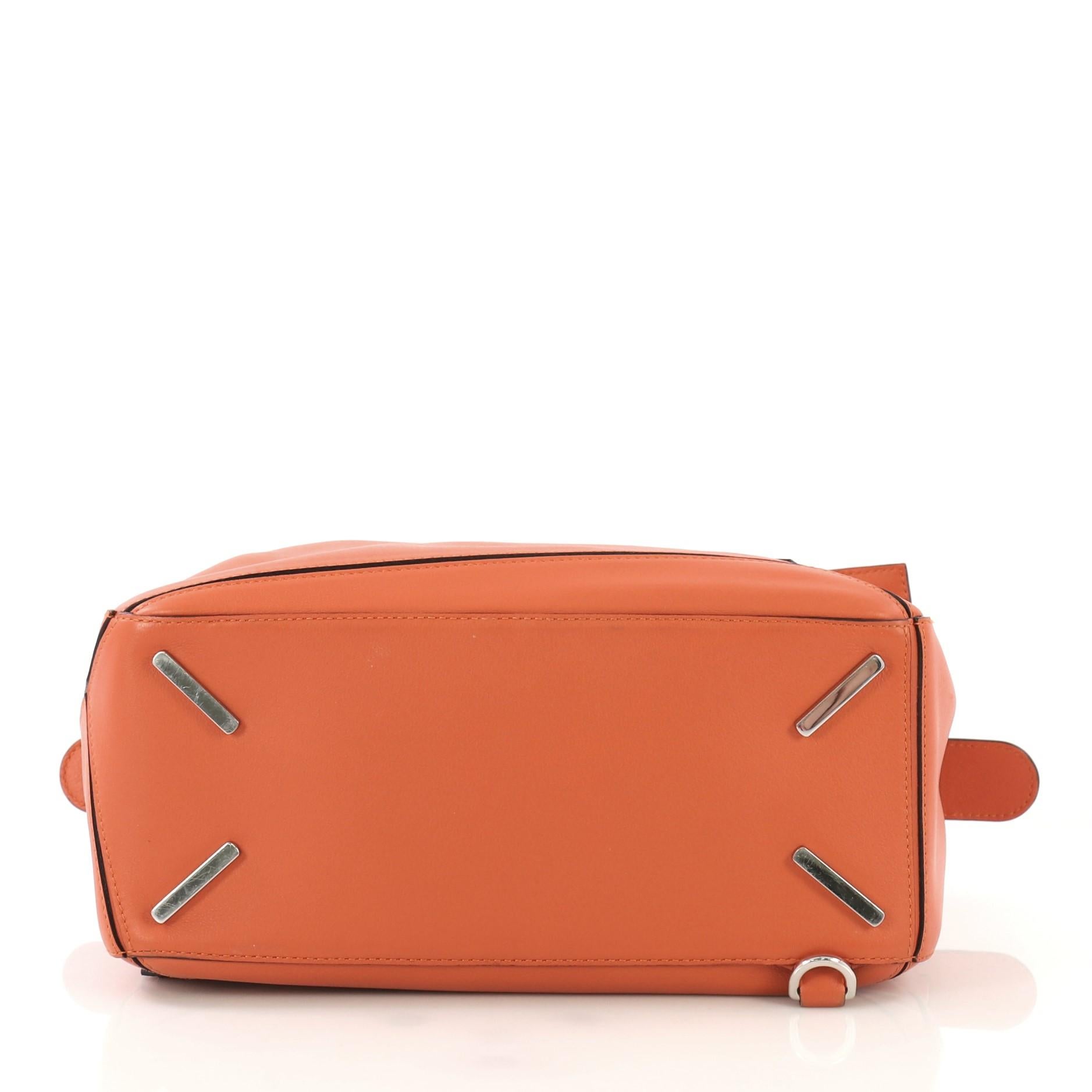 Orange Loewe Puzzle Bag Leather Medium