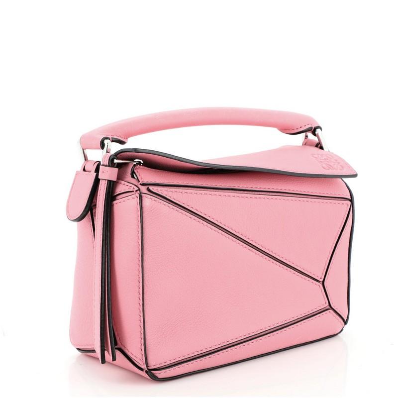 loewe mini puzzle bag pink