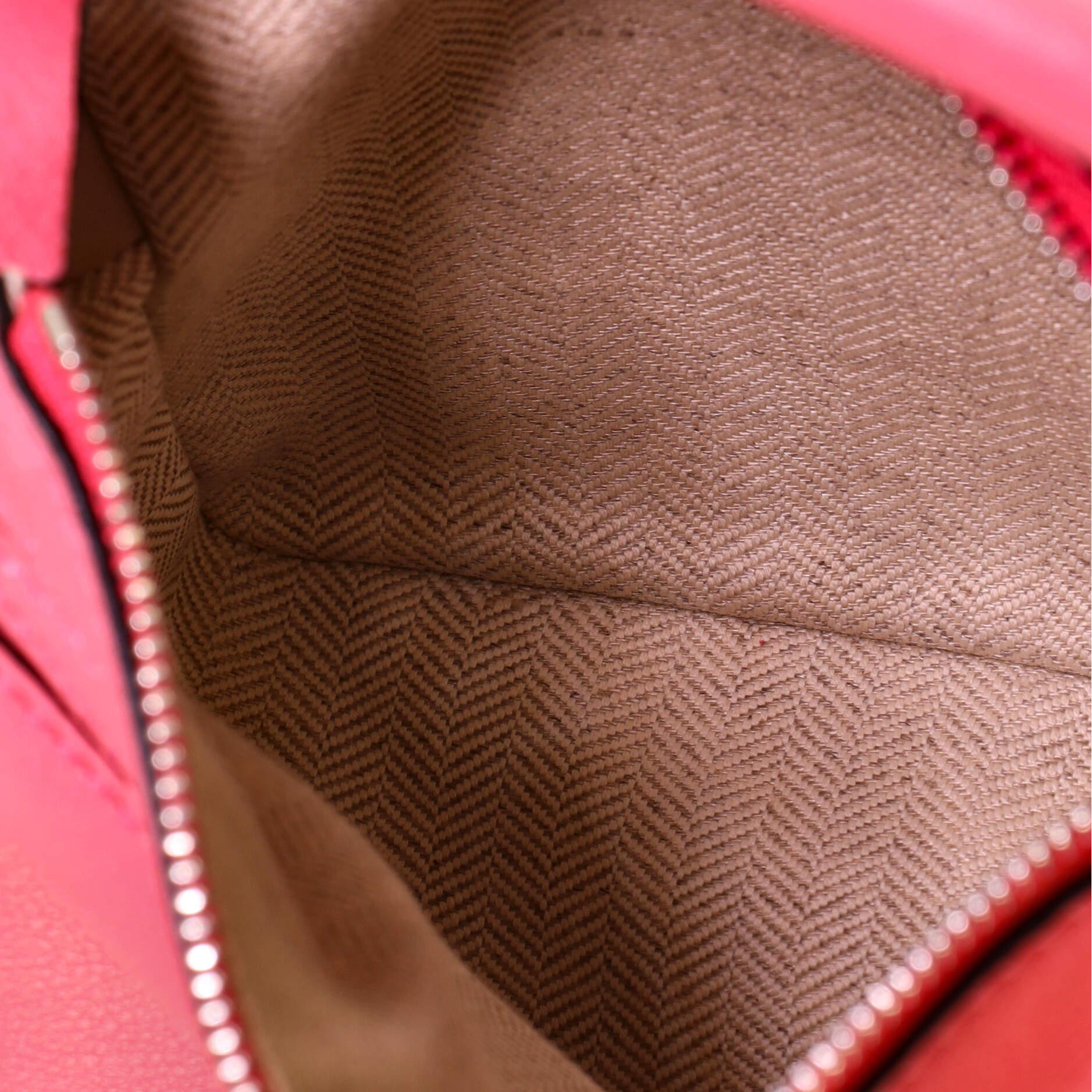 Pink Loewe Puzzle Bag Leather Mini