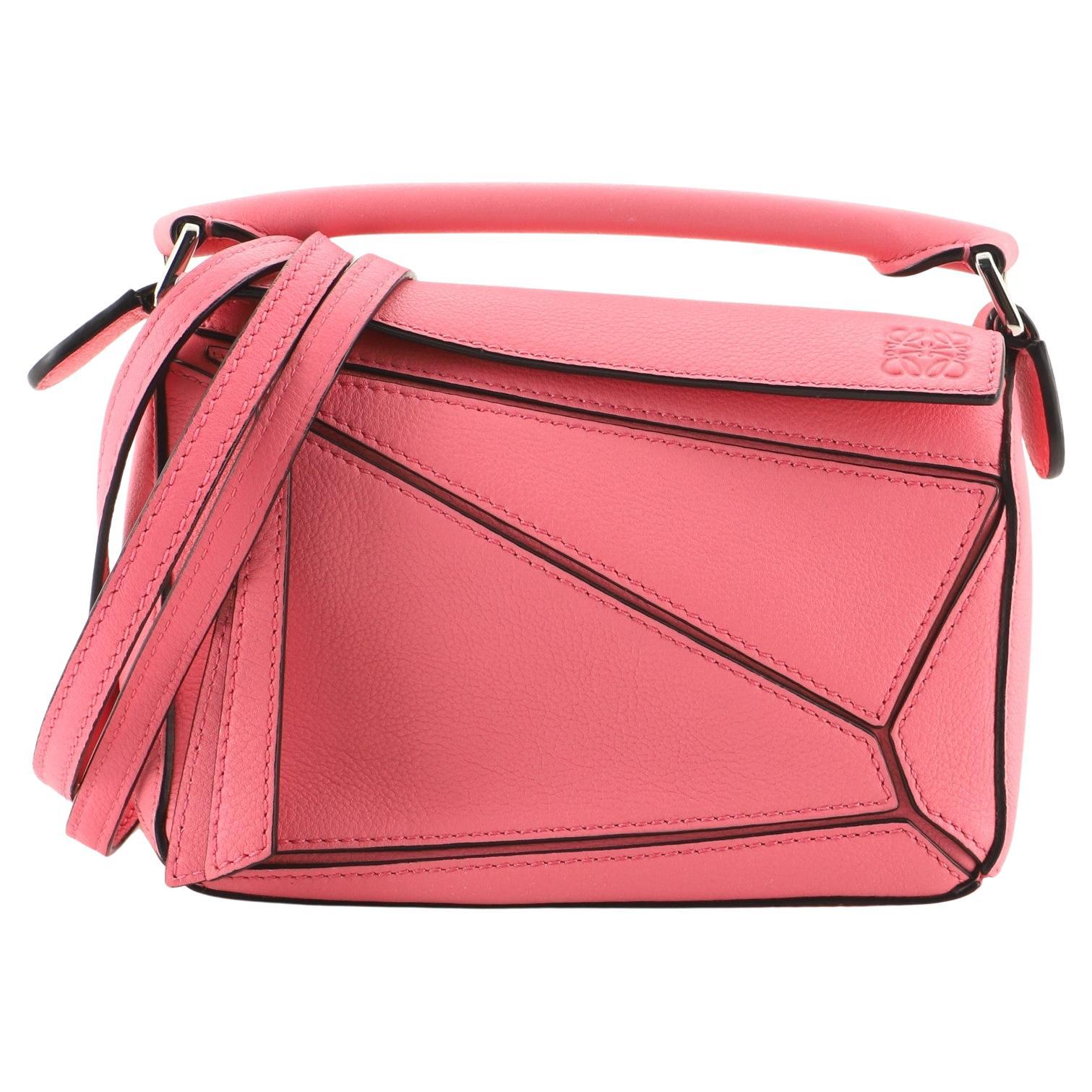 Loewe Puzzle Bag Leather Mini at 1stDibs  loewe mini puzzle pink, loewe  puzzle bag pink, loewe puzzle serial number