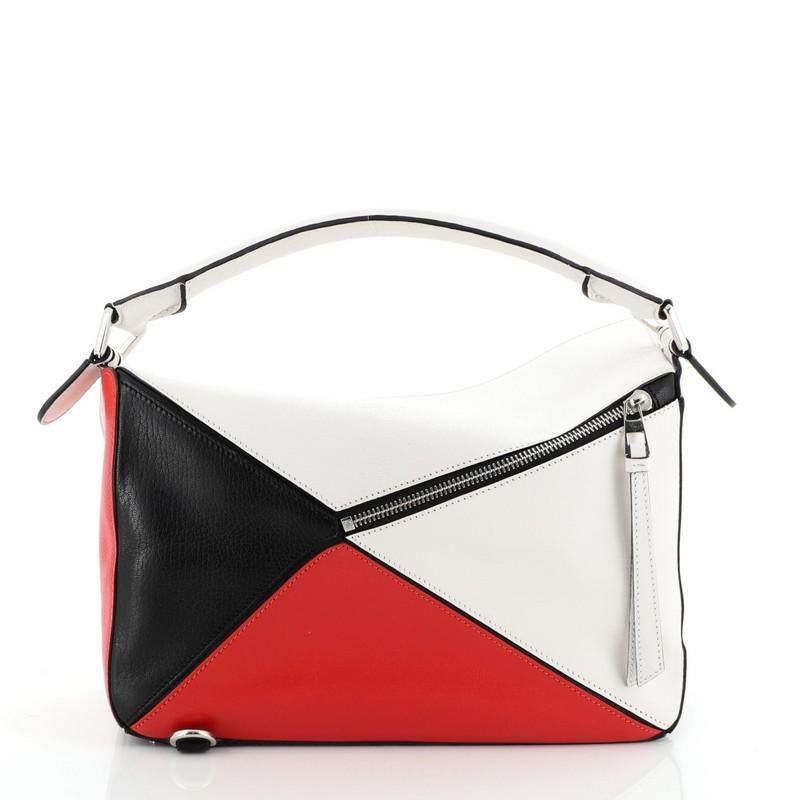 how to wear loewe puzzle bag