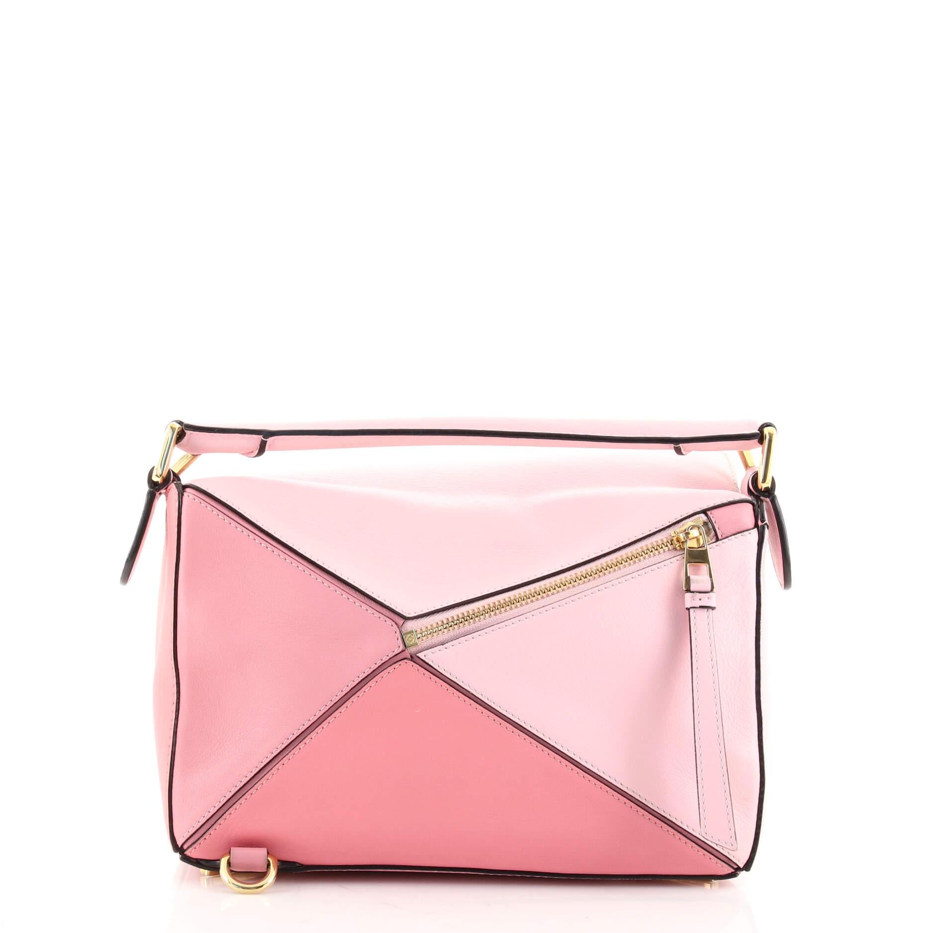 loewe puzzle bag pink