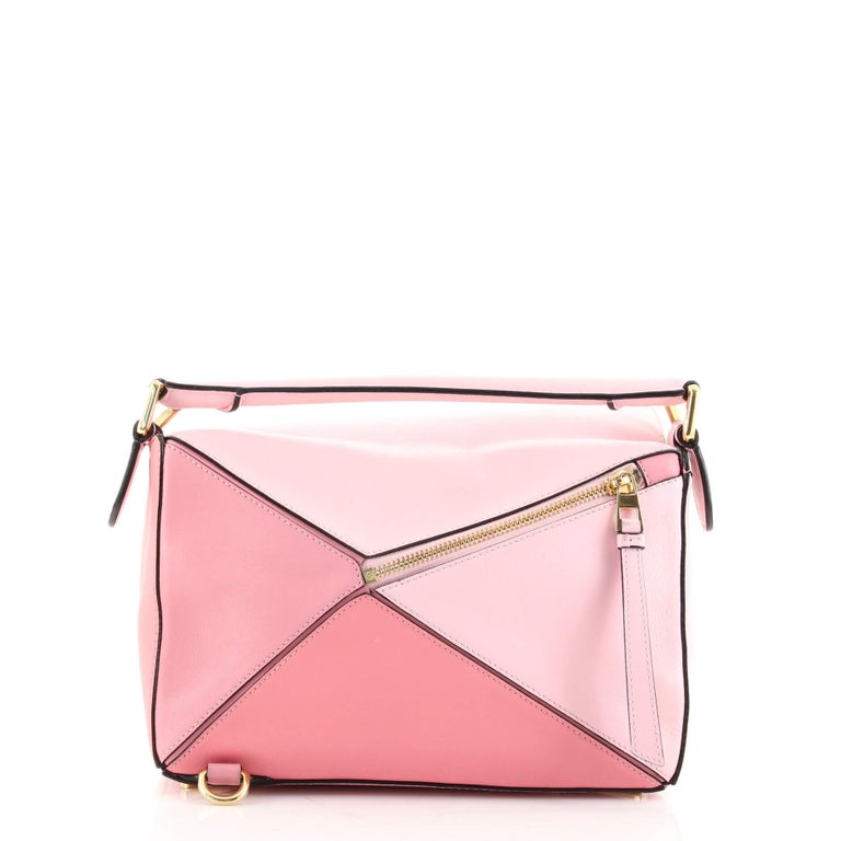 Puzzle leather handbag Loewe Pink in Leather - 37047410