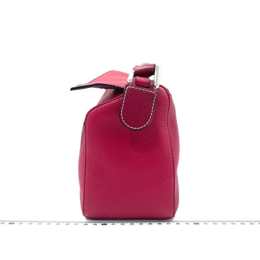 Loewe Puzzle bag small raspberry pink leather 1
