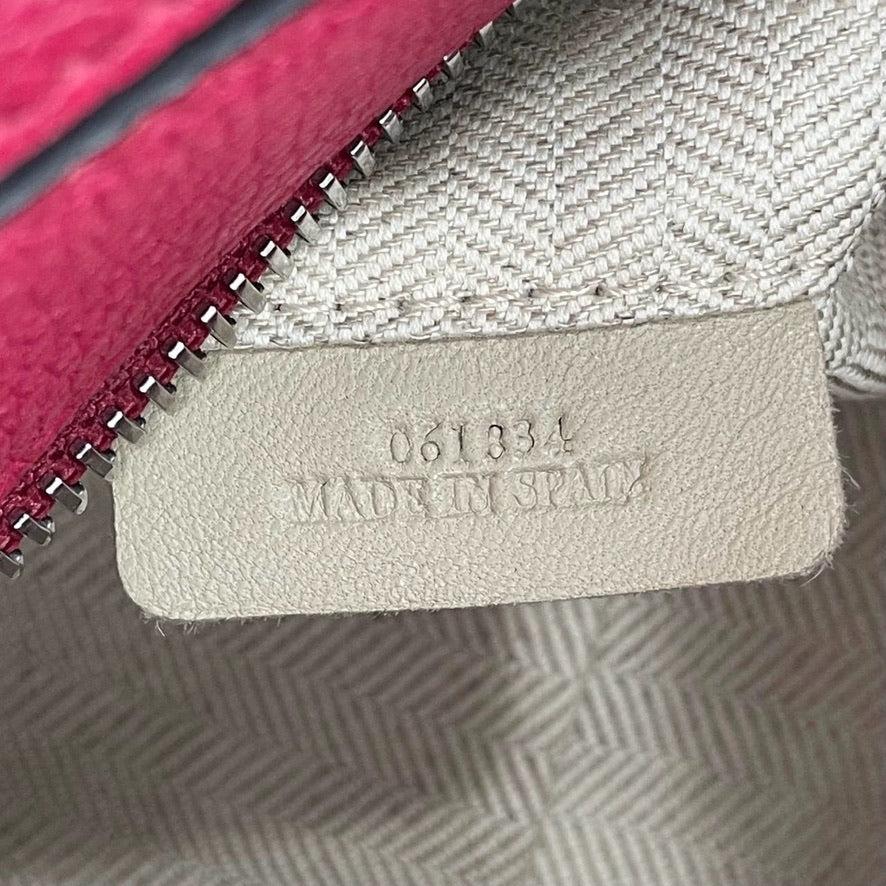 Loewe Puzzle bag small raspberry pink leather 4