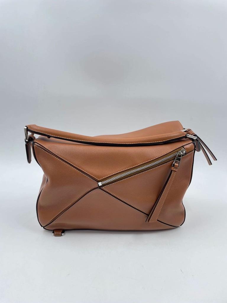 Women's Loewe Puzzle Crossbody bag Caramel Brown leather