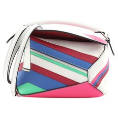 Loewe Puzzle Edge Bag Quilted Multicolor Leather Mini