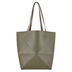 Loewe Puzzle Fold Calfskin Leather Medium Tote Bag