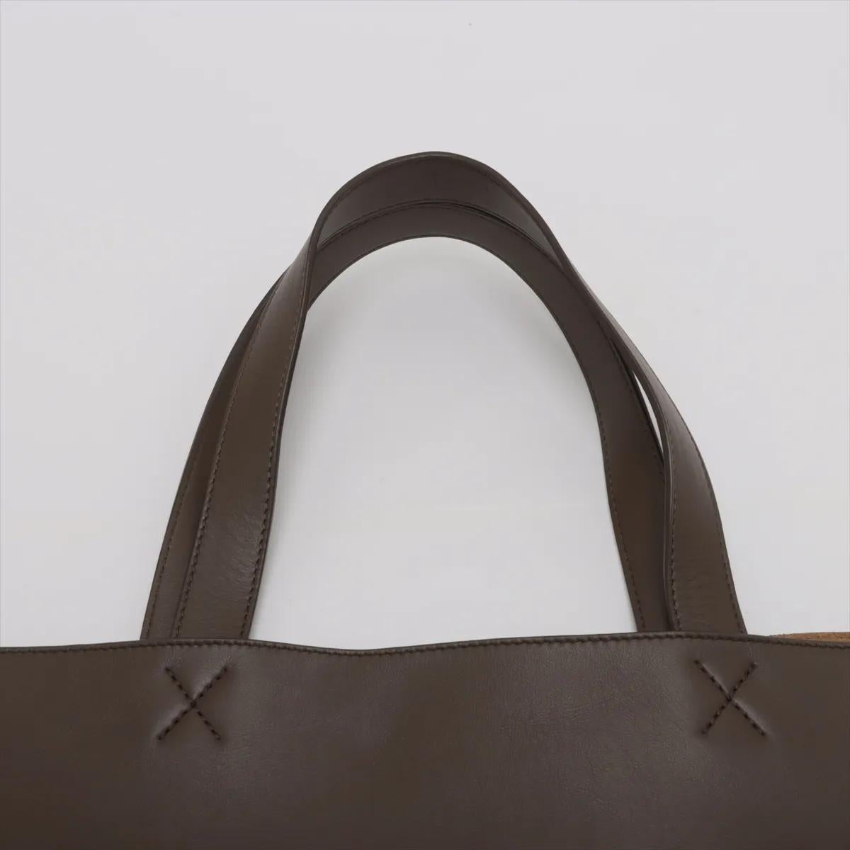 Loewe Puzzle Foldes XXL Borsa in pelle marrone 2