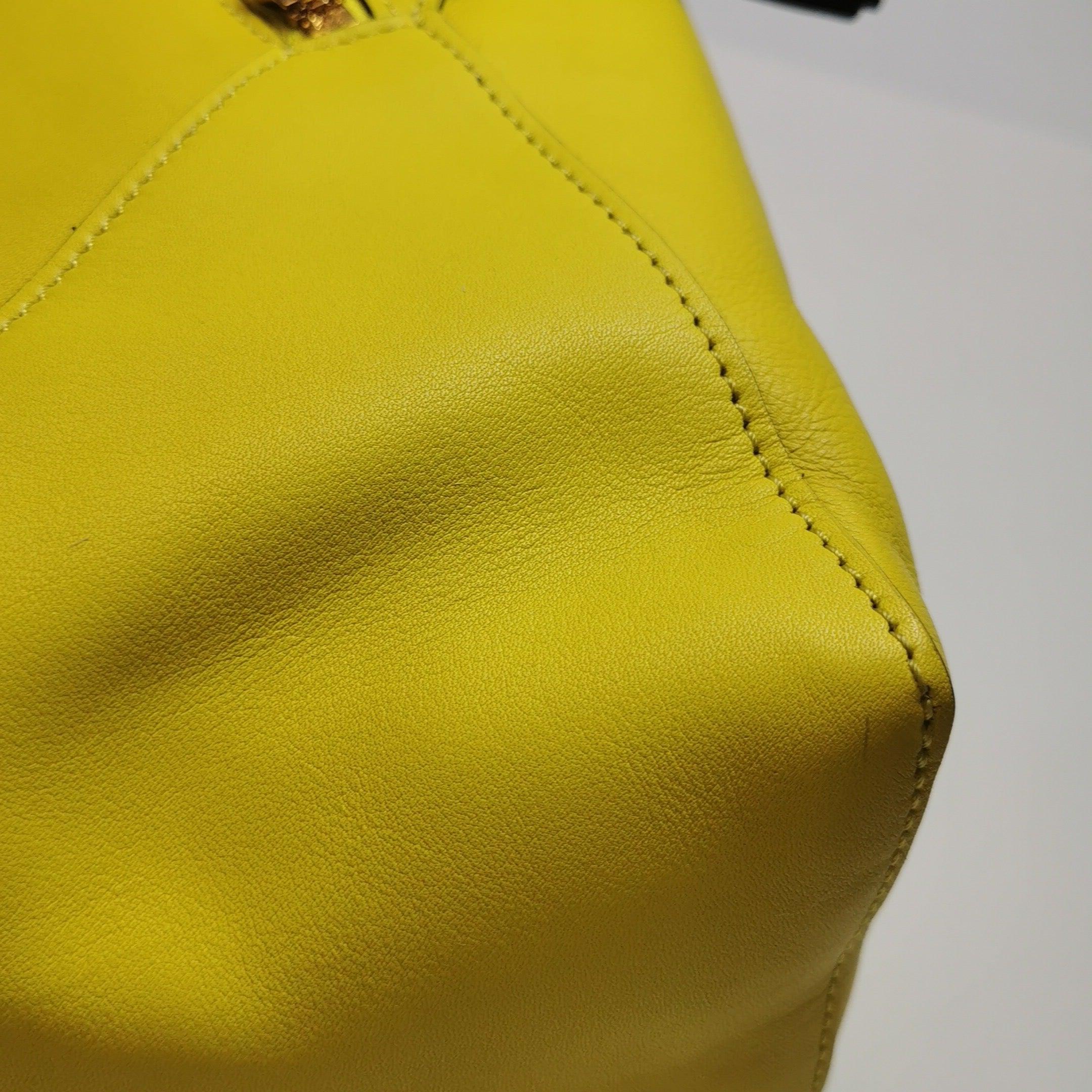 Loewe Puzzle Hobo Yellow Leather Shoulder Bag 7