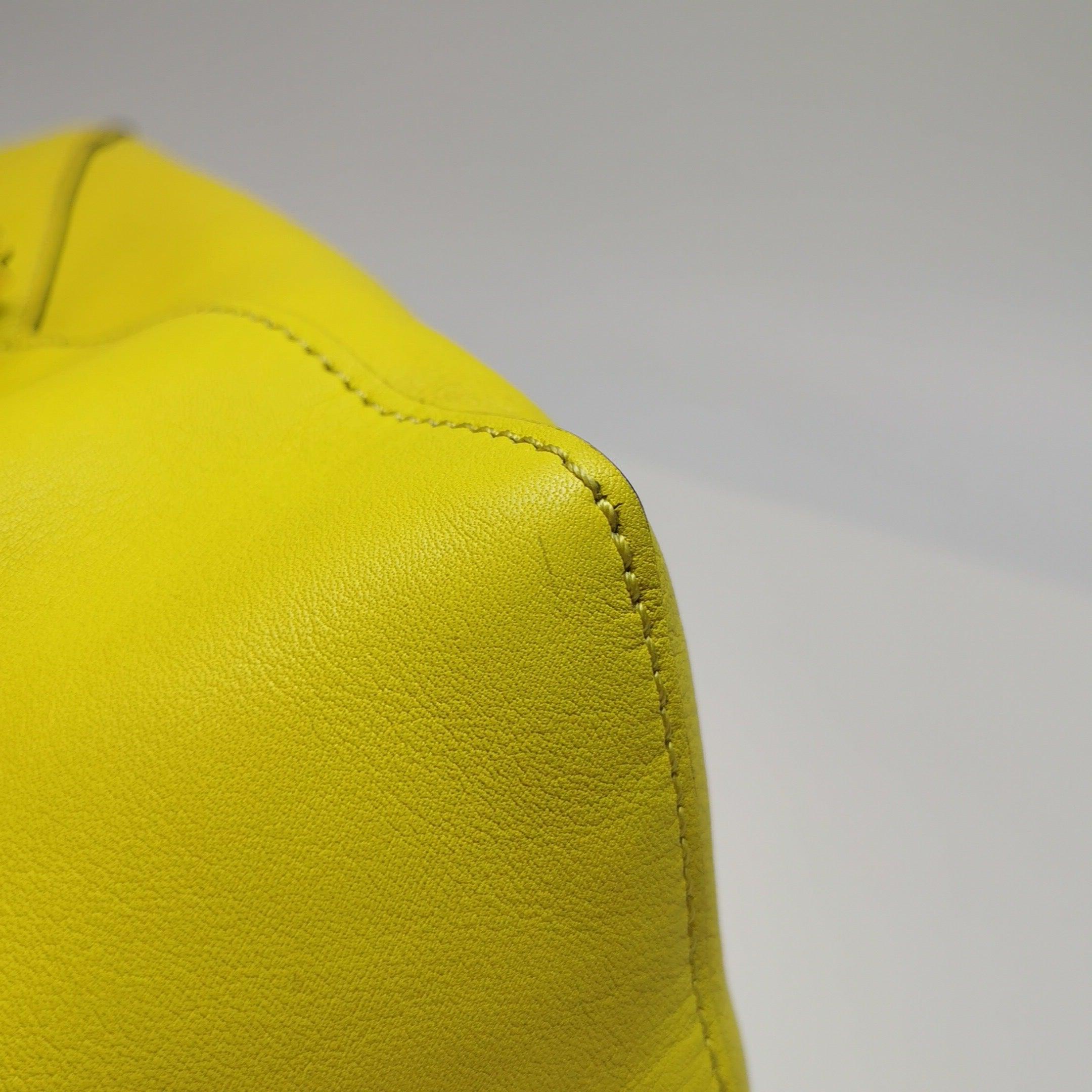 Loewe Puzzle Hobo Yellow Leather Shoulder Bag 12