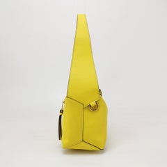 Loewe Puzzle Hobo Yellow Leather Shoulder Bag