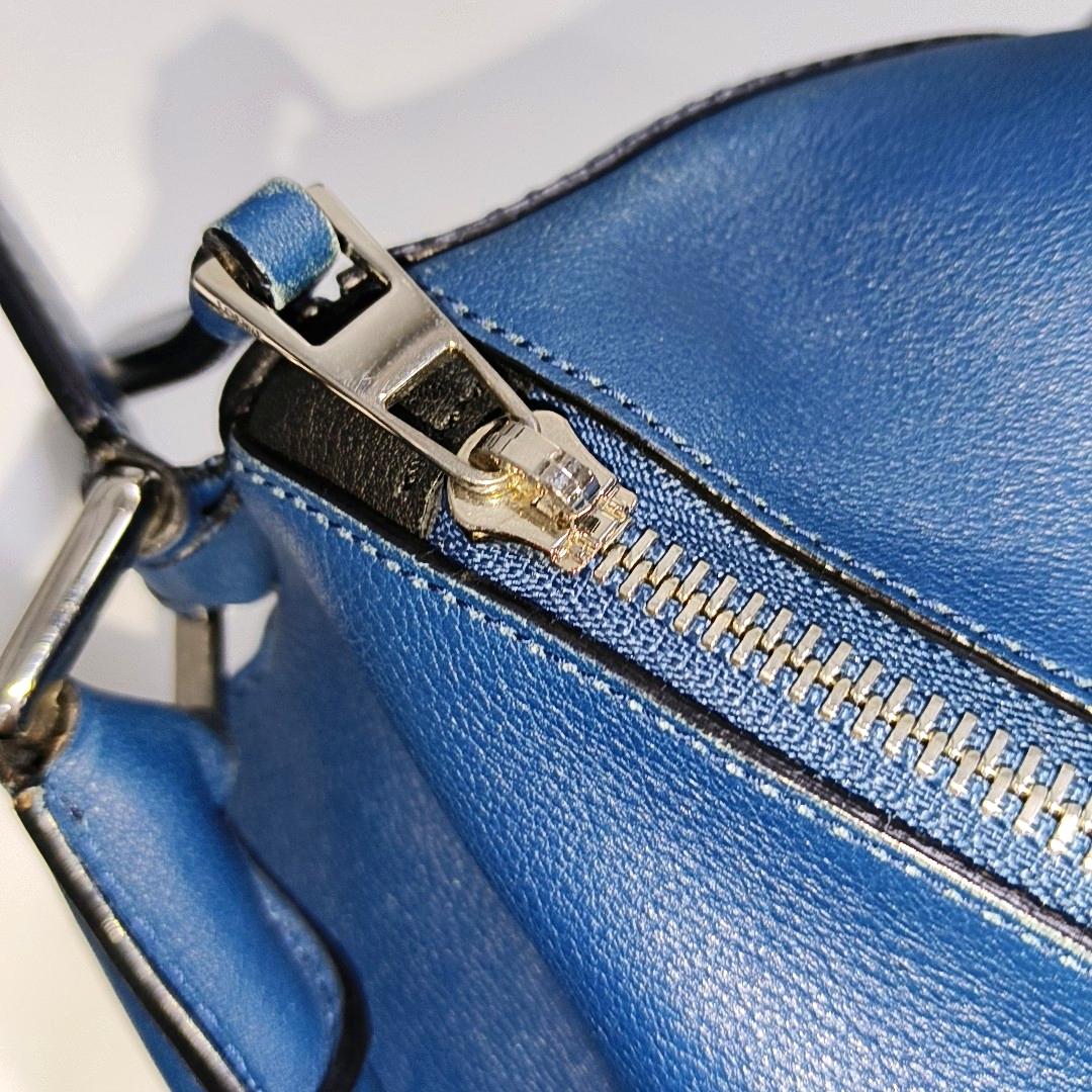 Loewe Puzzle Medium Multicolor Navy Calfskin leather bag 8