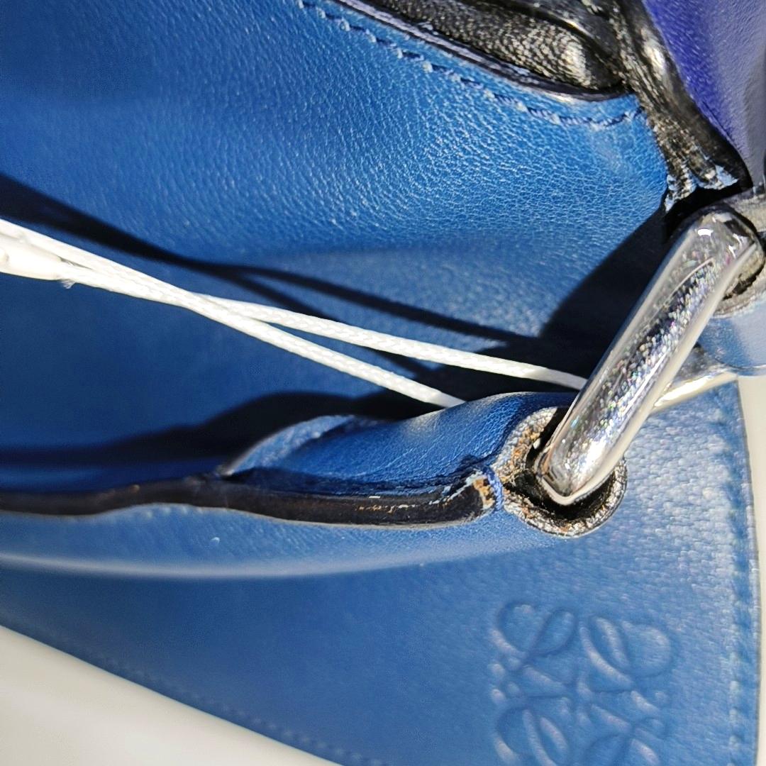 Loewe Puzzle Medium Multicolor Navy Calfskin leather bag 4