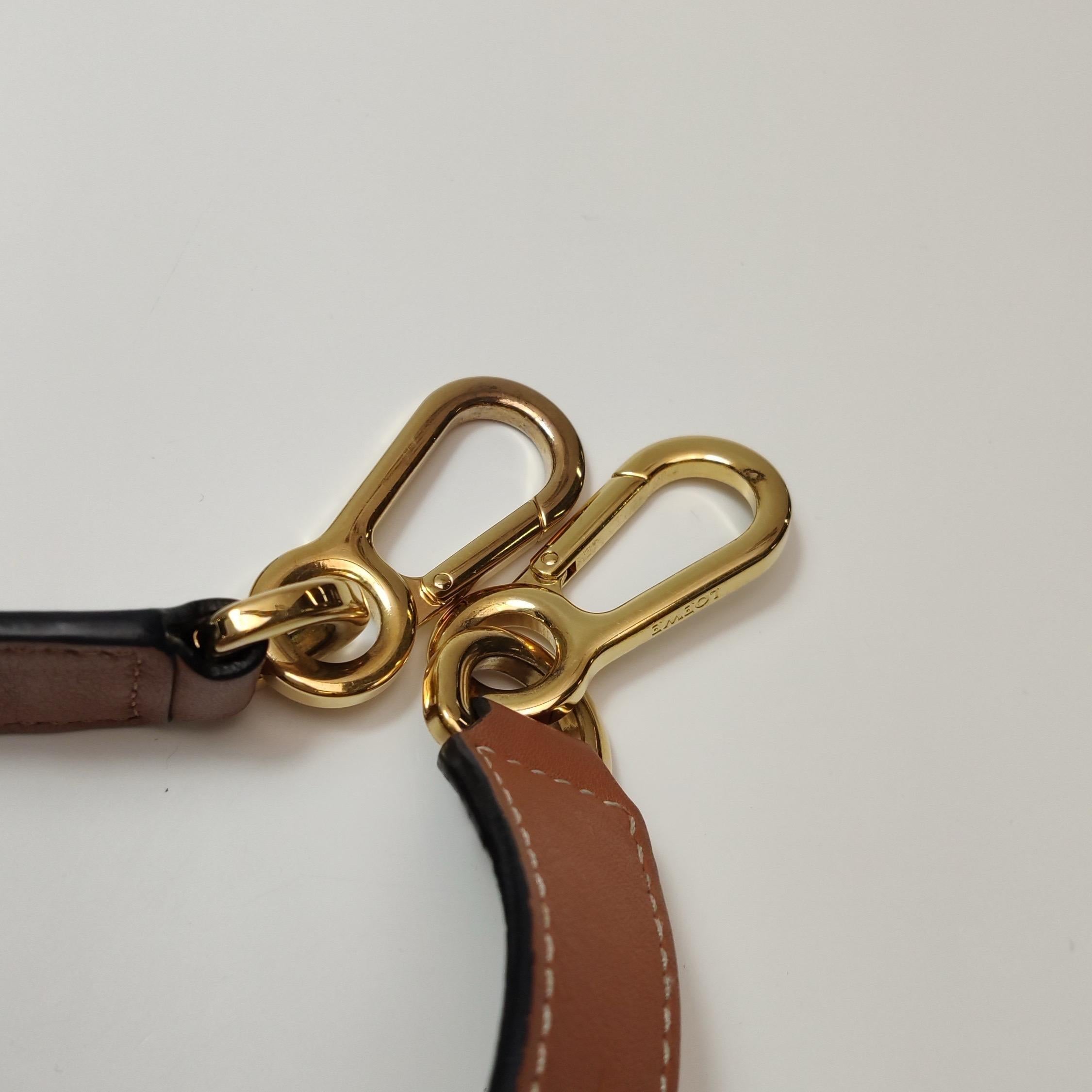 Loewe Puzzle Medium Multicolor Striped Canvas Leather Crossbody Bag en vente 13