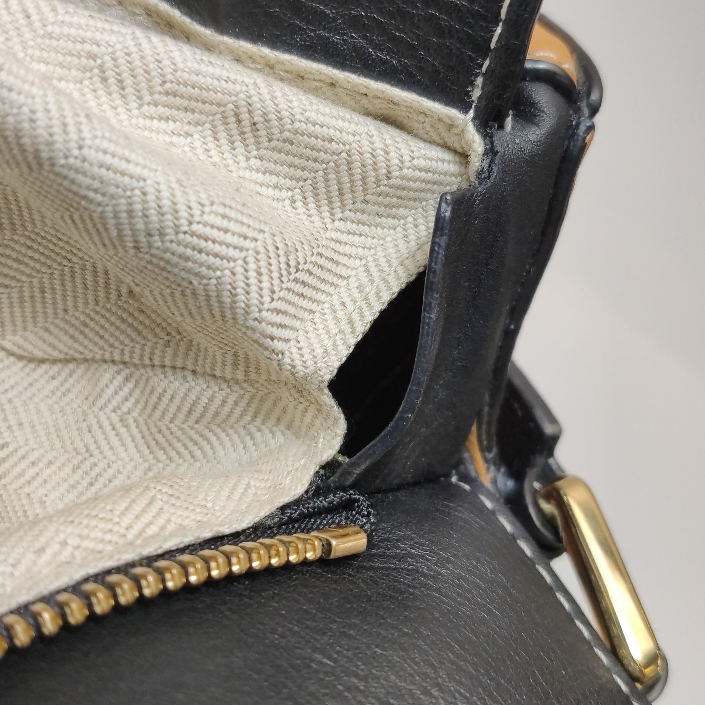 Loewe Puzzle Medium Multicolor Tricolor Black Yellow Calfskin leather bag For Sale 7