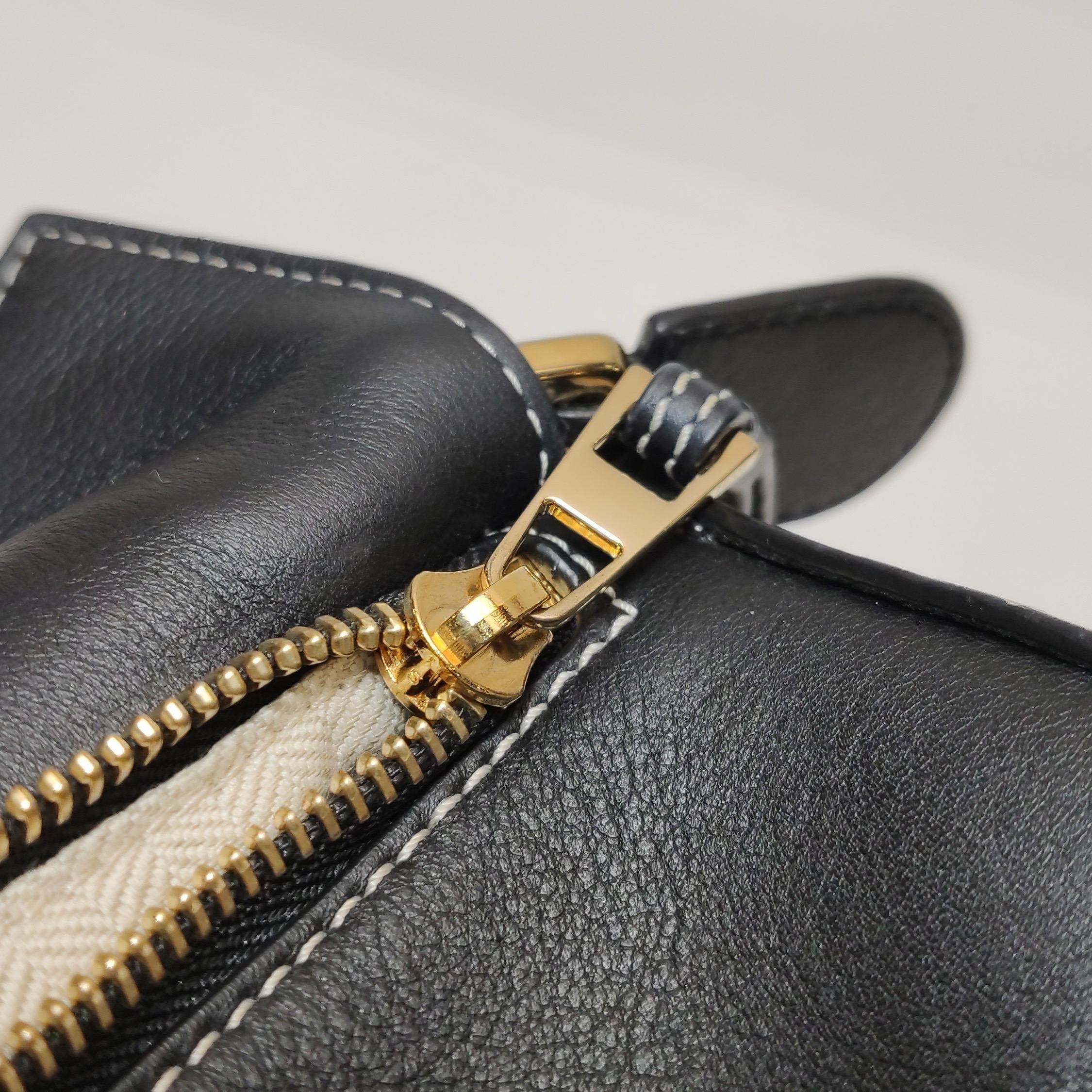 Loewe Puzzle Medium Multicolor Tricolor Black Yellow Calfskin leather bag For Sale 9
