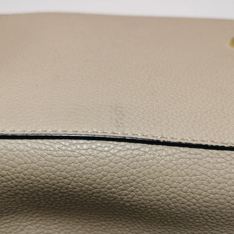 Loewe Puzzle Medium Sand Beige Calfskin Leather Bag Brown Strap For Sale 8