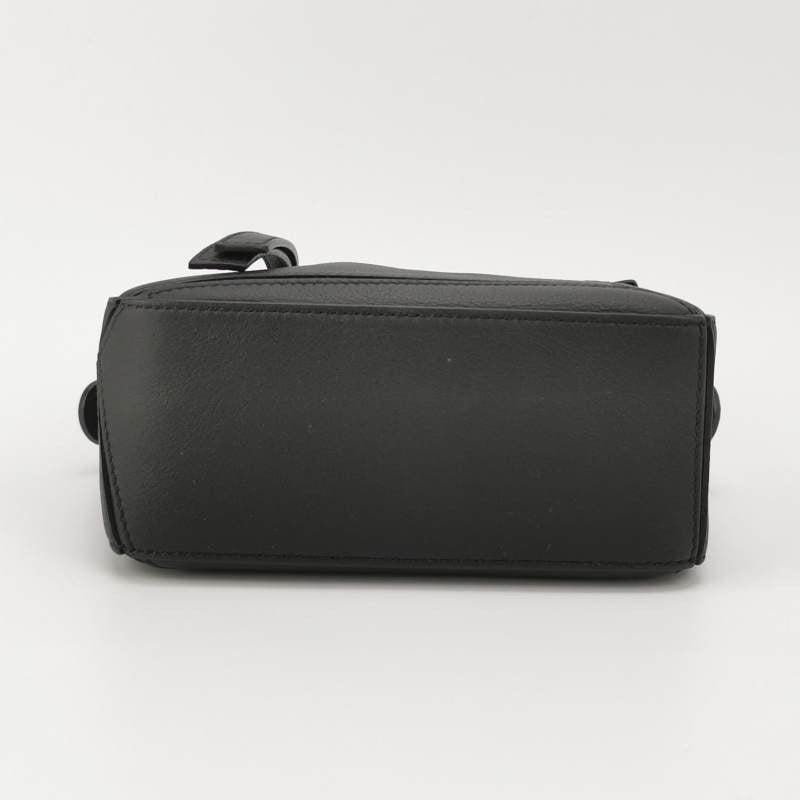 Loewe Puzzle Mini Black Calfskin Leather Crossbody Bag For Sale 1