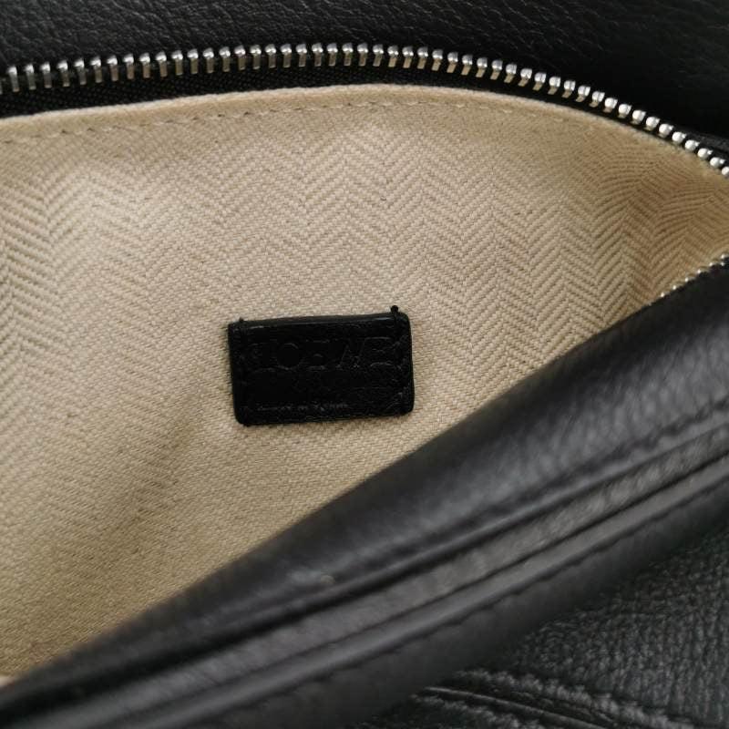 Loewe Puzzle Mini Black Calfskin Leather Crossbody Bag For Sale 3