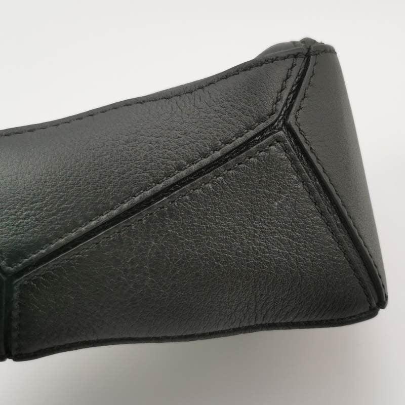 Loewe Puzzle Mini Black Calfskin Leather Crossbody Bag For Sale 5