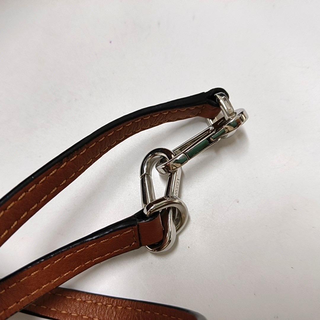 Loewe Puzzle Mini Brown and Black Calfskin Leather Crossbody Bag 4