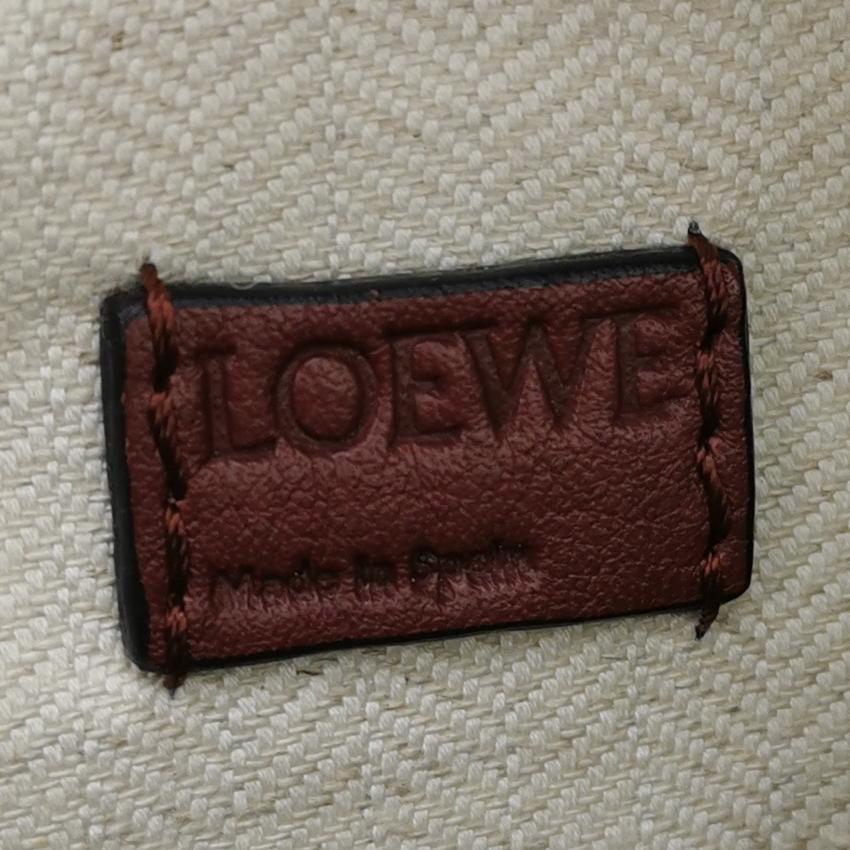Loewe Puzzle Mini Burgundy Calfskin Leather Crossbody Bag 8