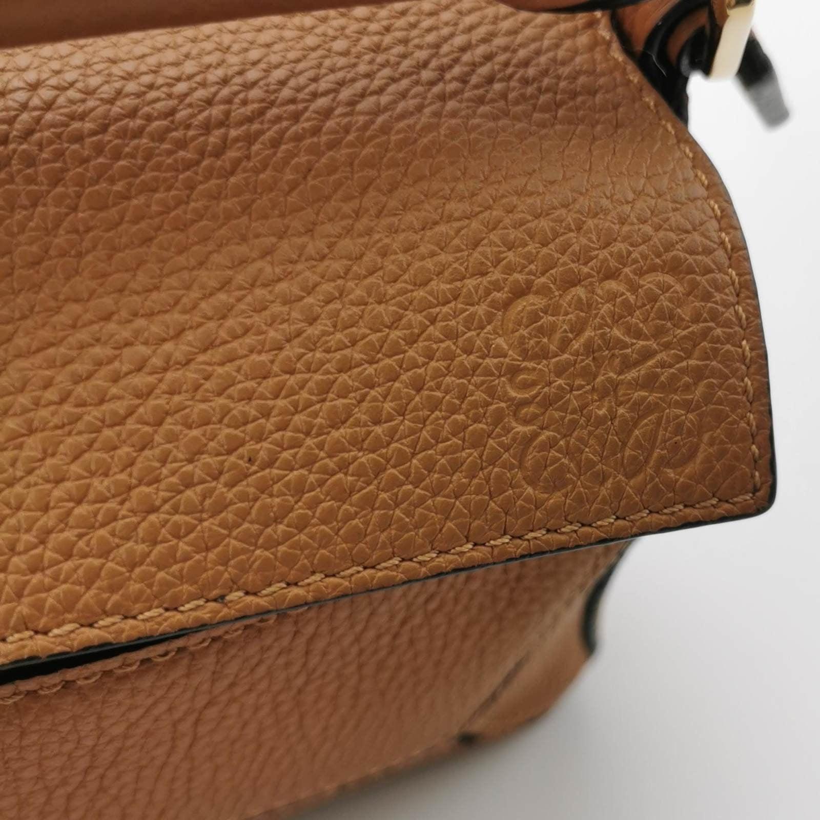 Loewe Puzzle Mini Caramel Tan Calfskin Leather Crossbody Bag For Sale 5