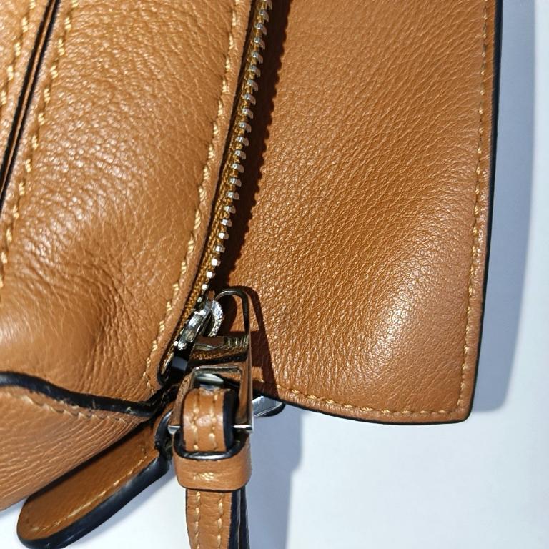 Loewe Puzzle Mini Caramel Tan Calfskin Leather Crossbody Bag For Sale 6
