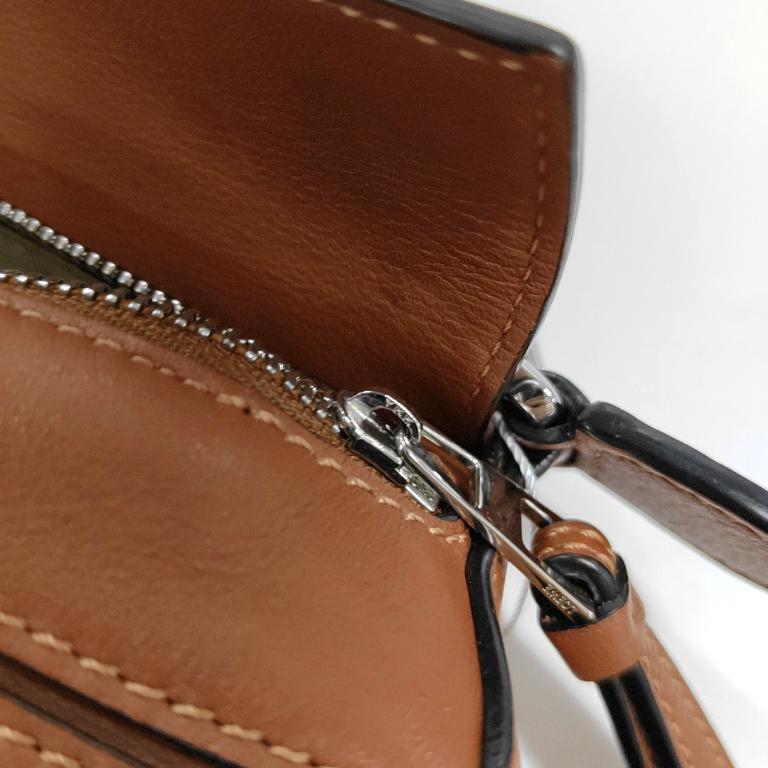 Loewe Puzzle Mini Caramel Tan Calfskin Leather Crossbody Bag For Sale 8