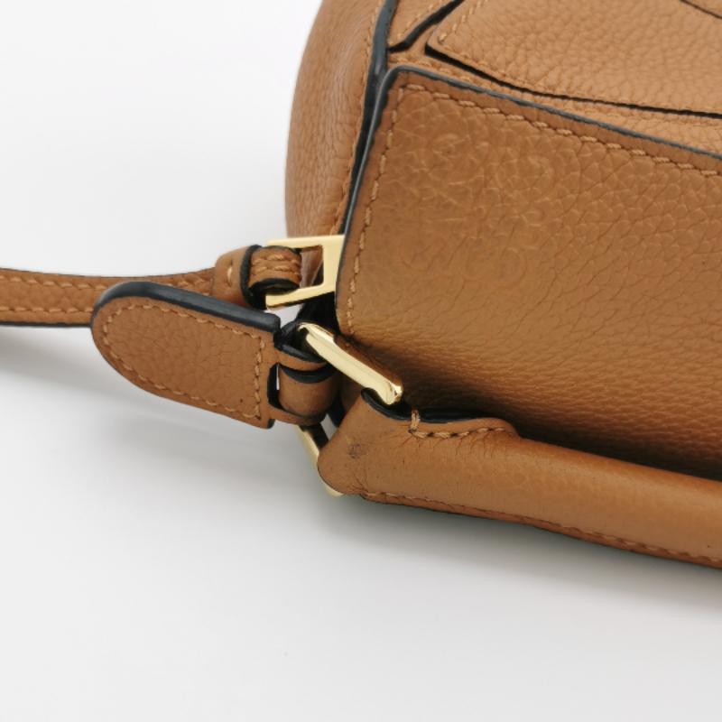 Loewe Puzzle Mini Caramel Tan Calfskin Leather Crossbody Bag For Sale 9