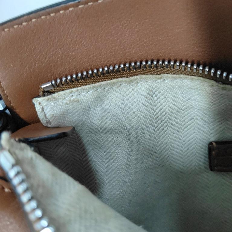 Loewe Puzzle Mini Caramel Tan Calfskin Leather Crossbody Bag For Sale 9
