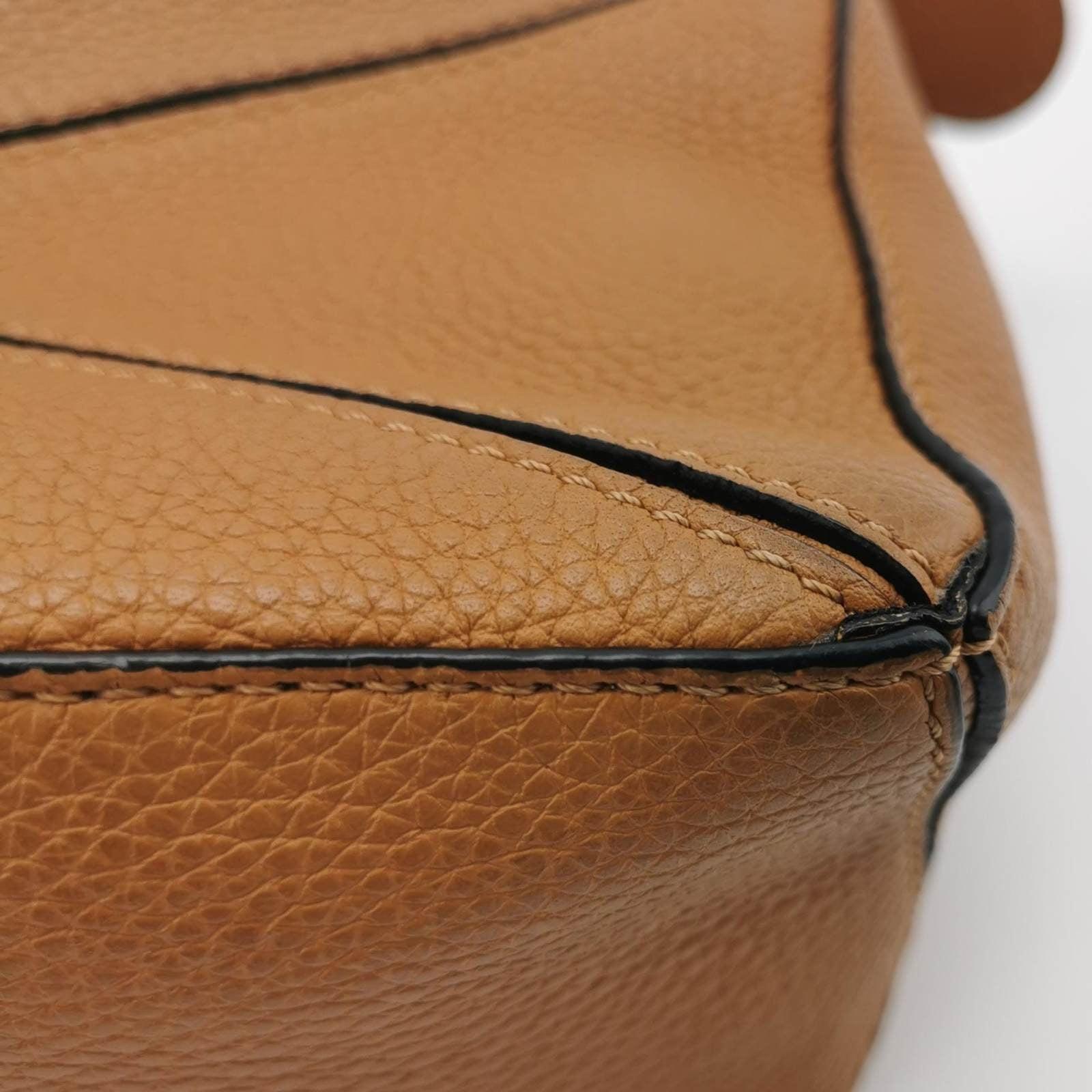 Loewe Puzzle Mini Caramel Tan Calfskin Leather Crossbody Bag For Sale 11
