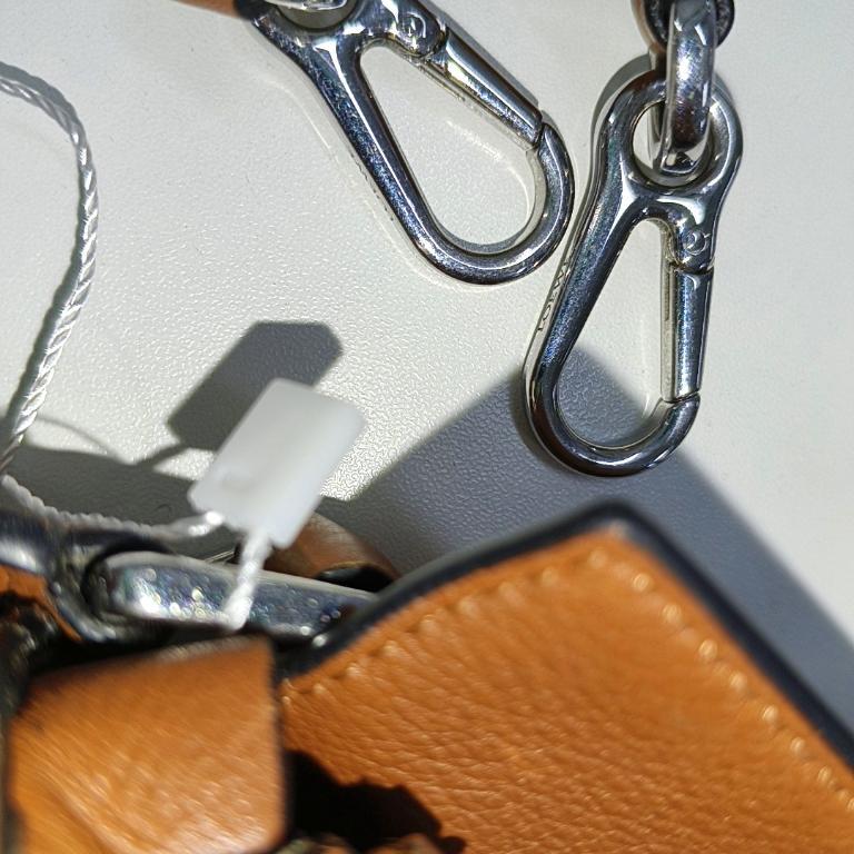 Loewe Puzzle Mini Caramel Tan Calfskin Leather Crossbody Bag For Sale 12