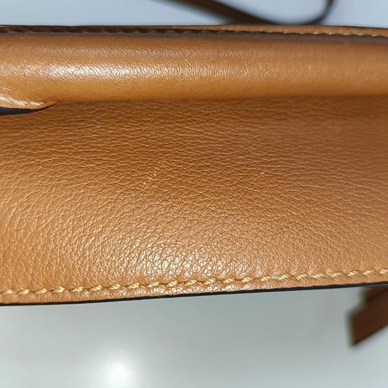 Loewe Puzzle Mini Caramel Tan Calfskin Leather Crossbody Bag For Sale 3