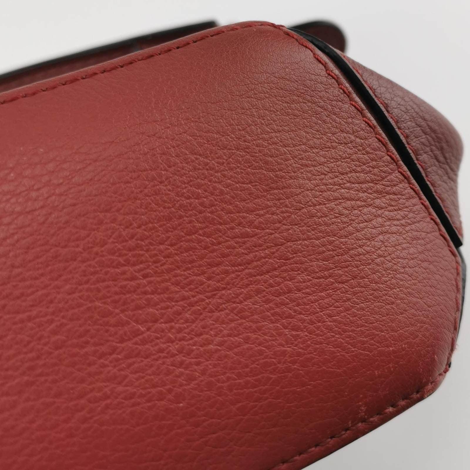 Loewe Puzzle Mini Multicolor Burgundy Calfskin Leather Crossbody Bag 6