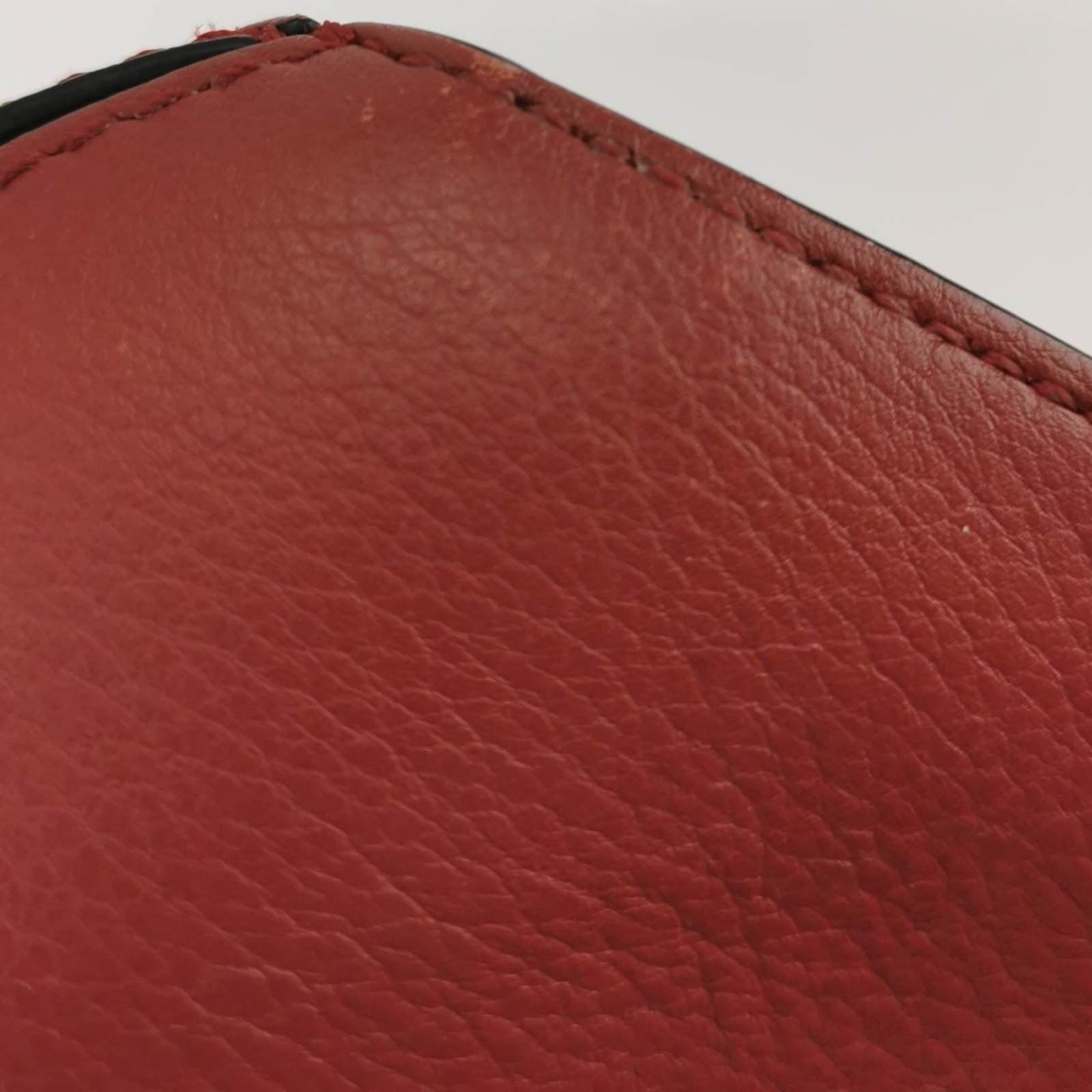 Loewe Puzzle Mini Multicolor Burgundy Calfskin Leather Crossbody Bag 7