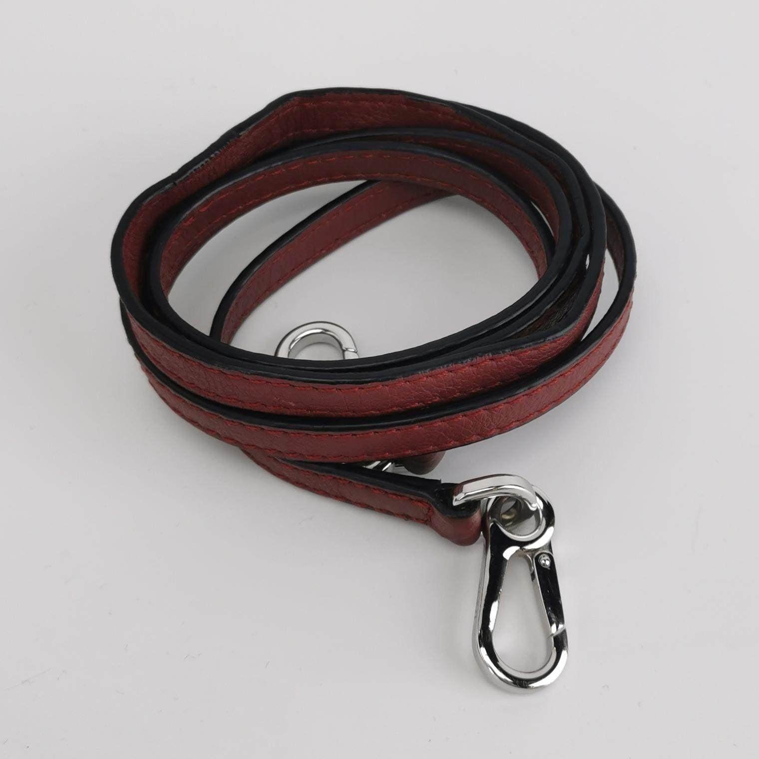 Loewe Puzzle Mini Multicolor Burgundy Calfskin Leather Crossbody Bag 10