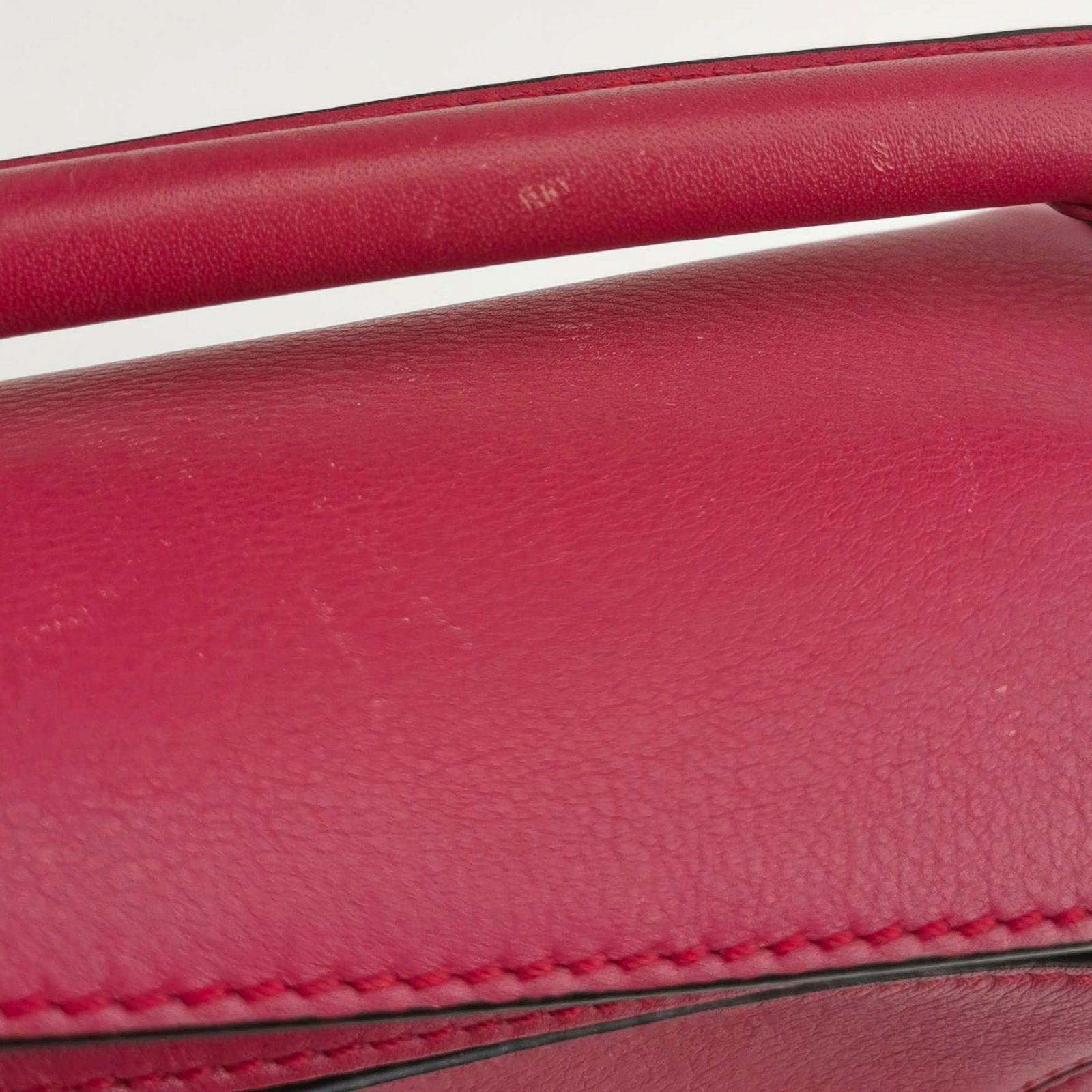 Loewe Puzzle Mini Red Calfskin Leather Crossbody Bag For Sale 8