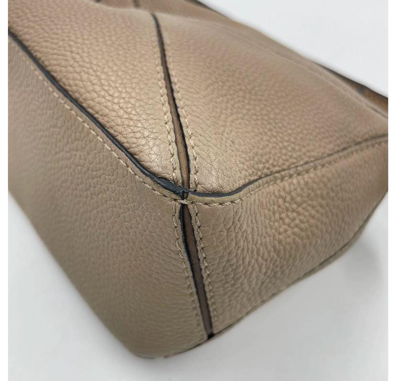 Loewe Puzzle Mini Sandy Beige Calfskin Leather Crossbody Bag For Sale 12