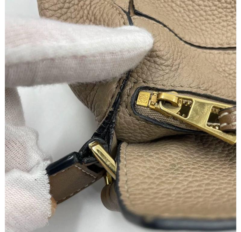 Loewe Puzzle Mini Sandy Beige Calfskin Leather Crossbody Bag For Sale 16