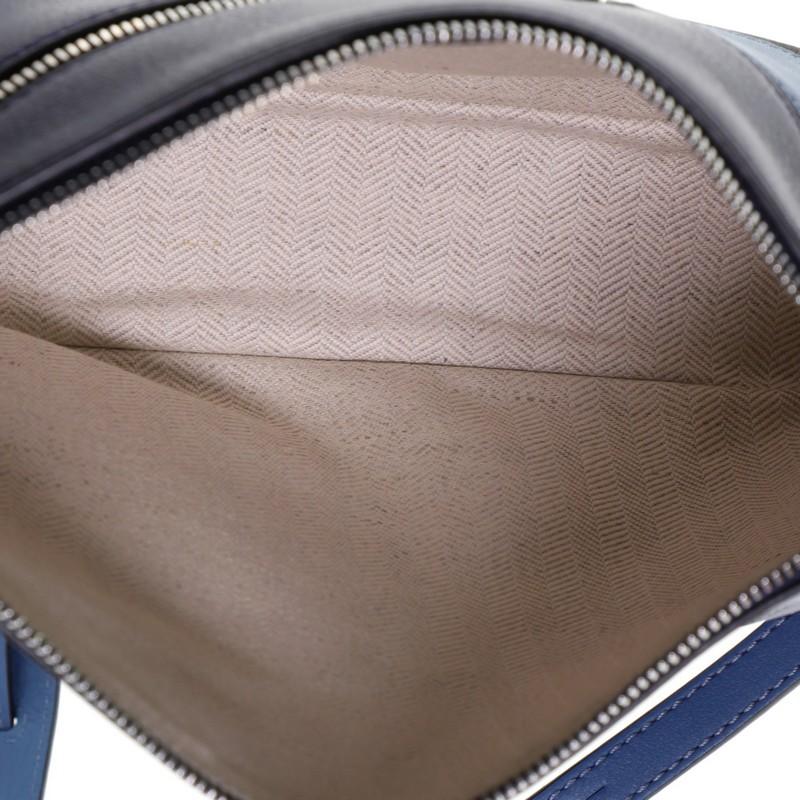Gray Loewe Puzzle Pochette Bag Leather Mini