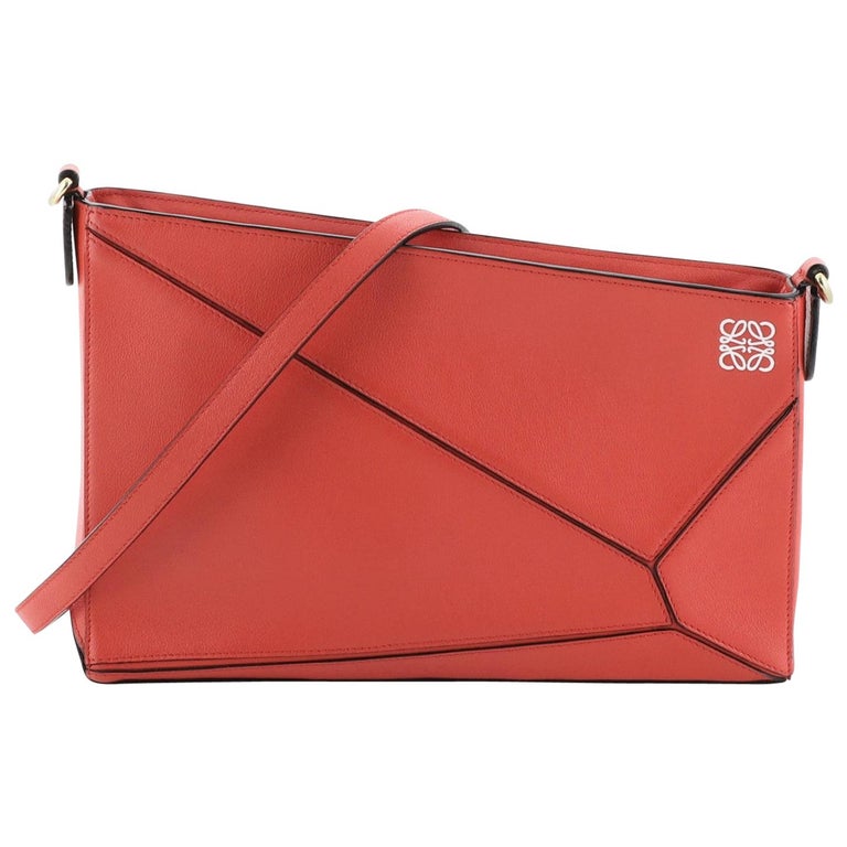 Loewe Puzzle Pochette Bag Leather Mini at 1stDibs