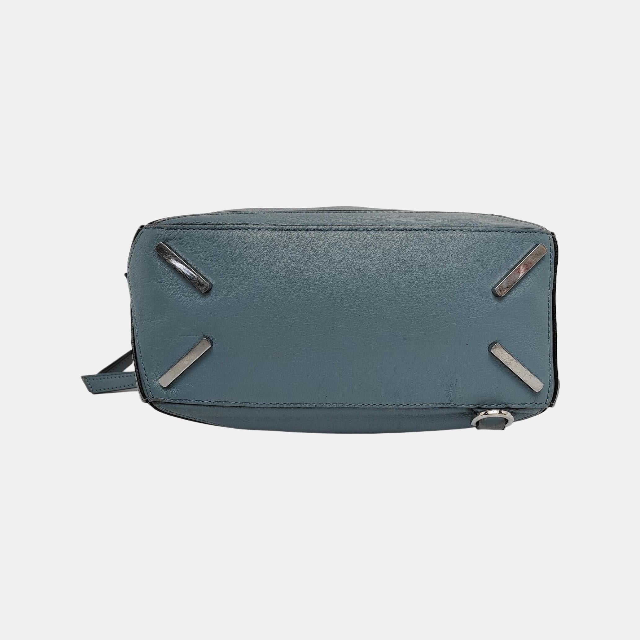 Women's Loewe Puzzle Small Ash blue Calfskin Leather Crossbody Bag For Sale
