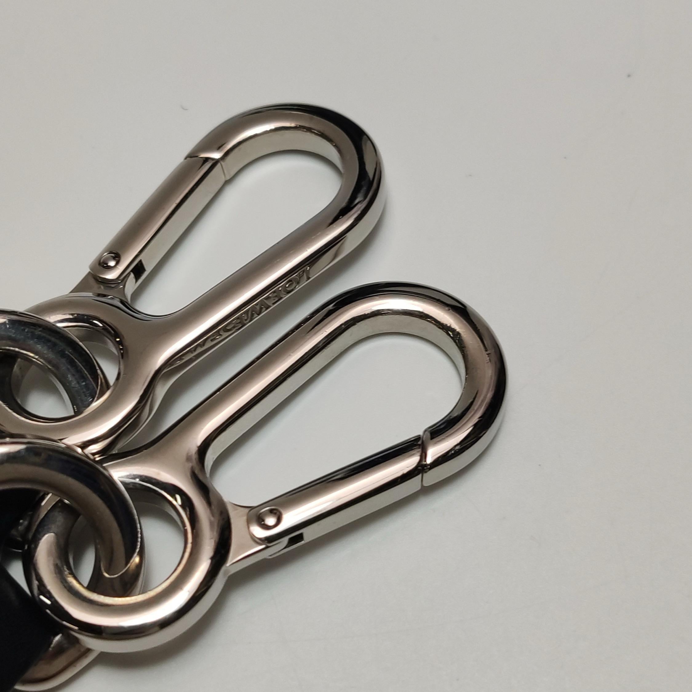 Loewe Puzzle Small Black Grained Leather White Logo en vente 7