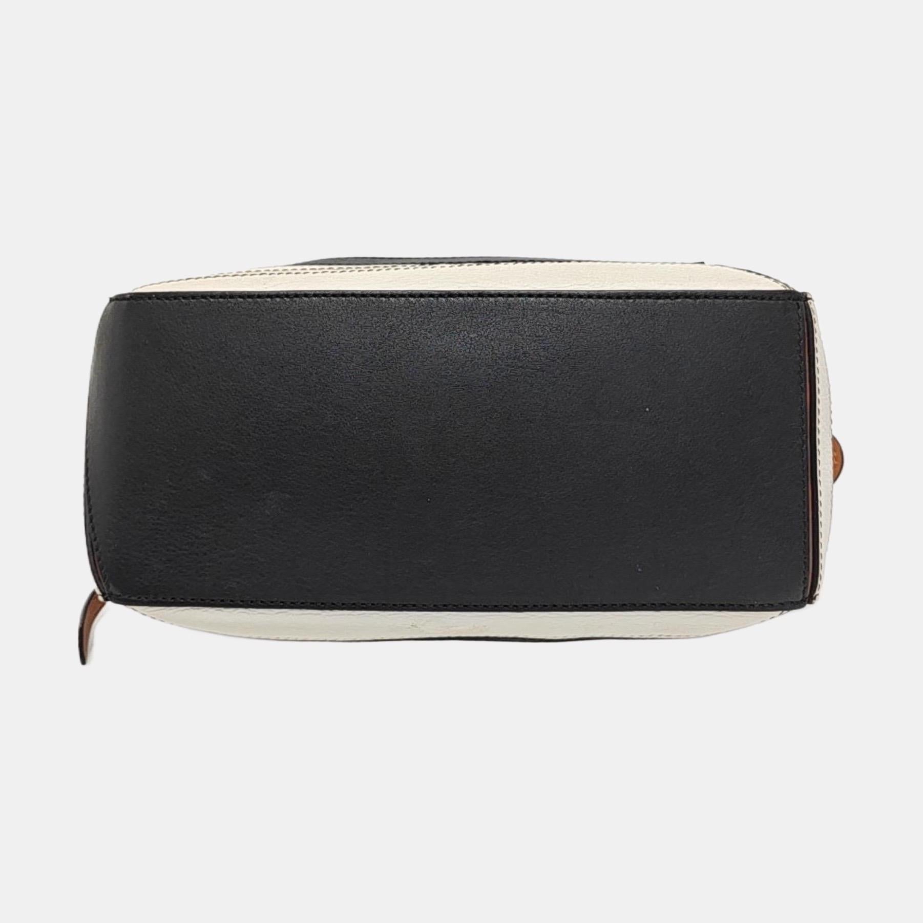 Loewe Puzzle Small Black White Brown Stripes Crossbody Bag 2019 Pour femmes en vente