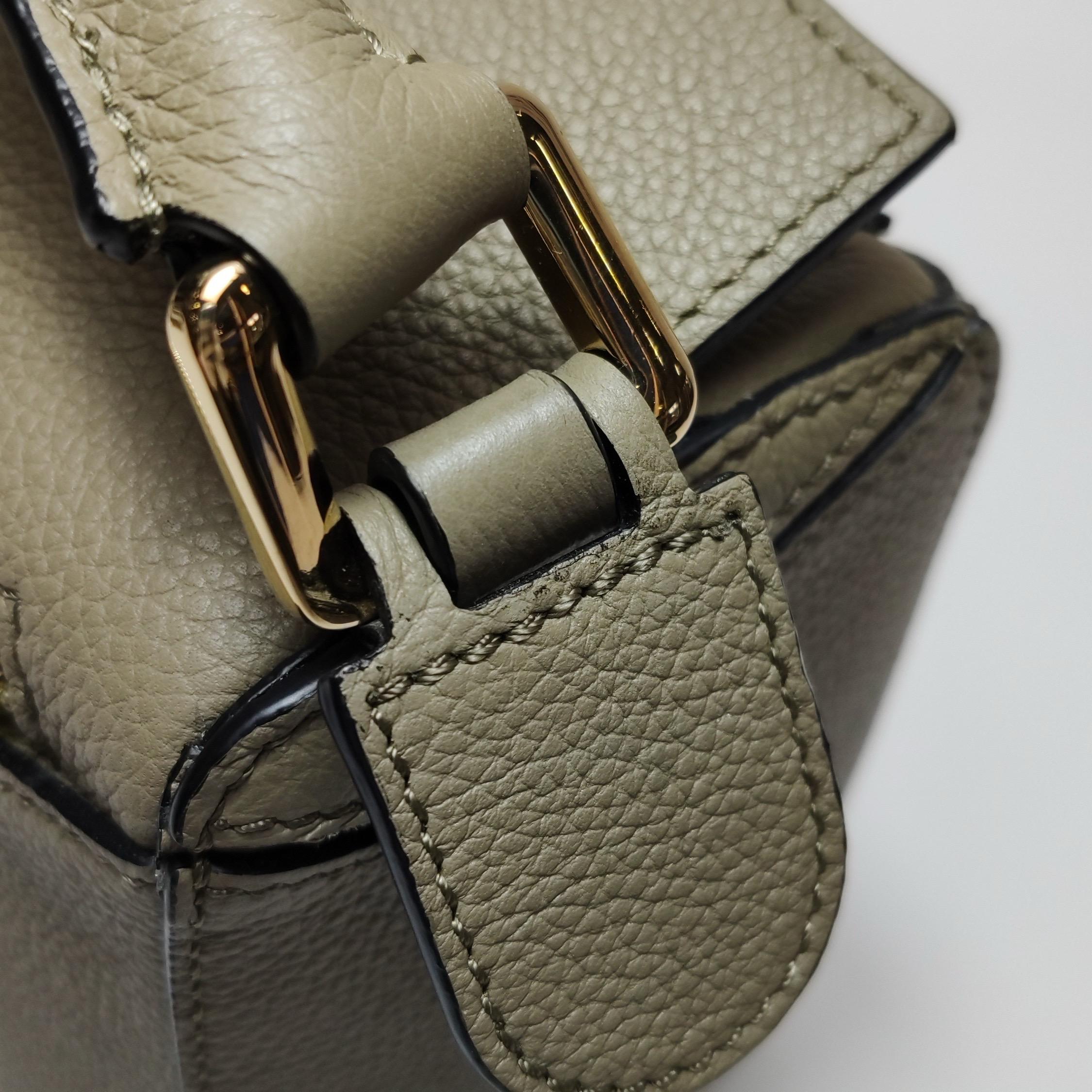 Loewe Puzzle Small Green Calfskin Leather Crossbody Bag 6
